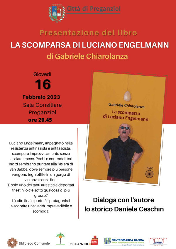 La scomparsa di Luciano Engelmann di Gabriele Chiarolanza – Incontro con l’autore